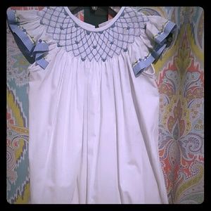 Girls Smocked Dress by Delaney size 5!!